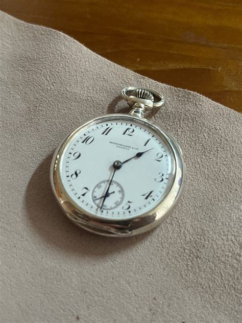 patek philippe silver pocket watch 68445|Patek Philippe vintage pocket watches.